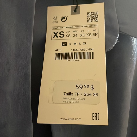 NWT Zara Satin effect knotted dress - Picture 3 of 5